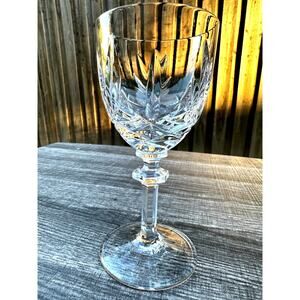 Gorham Crystal Retired 'Crown Point' Lead Crystal Wine Glass-Excellent
